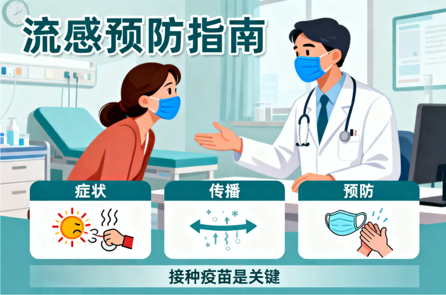 流感预防指南：症状、传播、预防措施